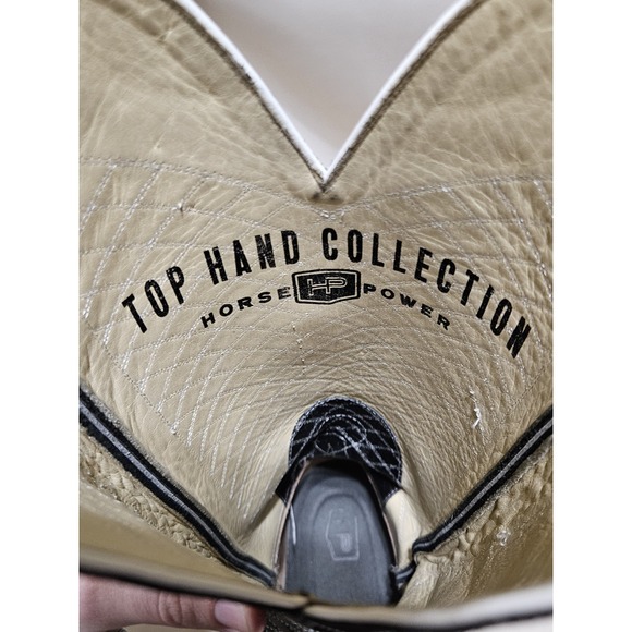 Men's Horse Power Top Hand Collection Shrunken Shoulder 16" Black Top HP9508 11D - Picture 7 of 12